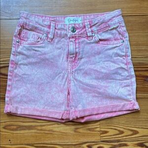 Jessica Simpson Kiss Me Shorts Pink Tie Dye Size 00